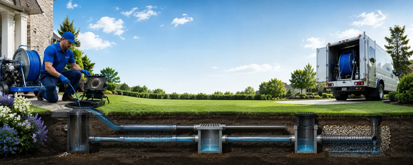 Outdoor drain cleaning information for Lambsburg, VA